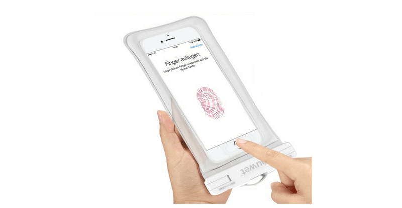 Iphone8/8Plusはケースに入れても指紋認証ができる