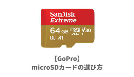 2023年最新】GoPro用おすすめmicroSDカードはこれ！知っておきたい容量 