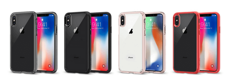 SpigenのiPhonex用耐衝撃ケース