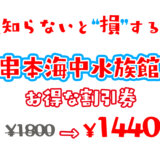 串本海中水族館の割引券