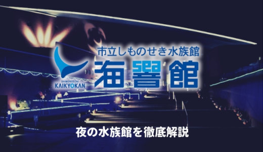 【下関】海響館「夜の水族館2024」を徹底解説！ナイトショーはいつから？営業時間は？料金や割引情報を紹介する！