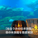 仙台うみの杜水族館の夜の水族館