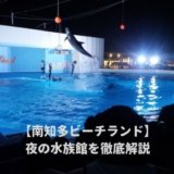 南知多ビーチランドの夜の水族館