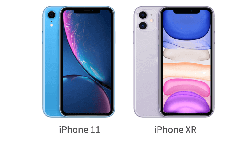 iPhone11とXrのサイズ比較