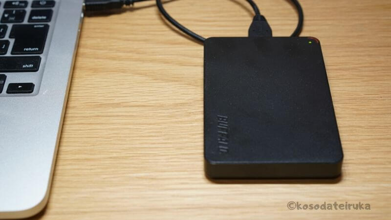 バッファローの外付けHDD