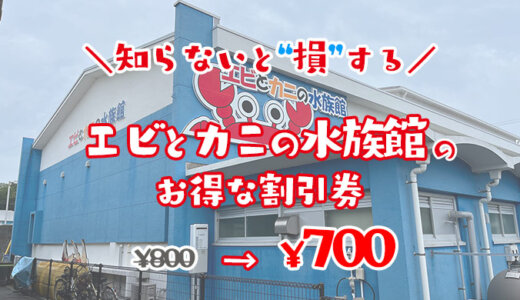 すさみ町立エビとカニの水族館は割引券！クーポンコードでコンビニで買うより入場料金を安くなる前売り券