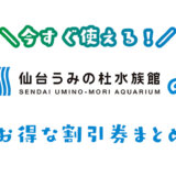 【宮城】仙台うみの杜水族館は割引券がいっぱい！チケットを安く購入する方法を調べてみた