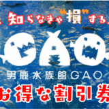 男鹿水族館の割引券