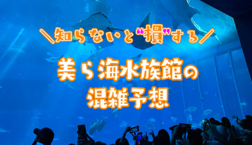 【2024年３月４月】美ら海水族館の混雑予想｜オススメの空いてる時間帯や時期を知って混雑回避する方法