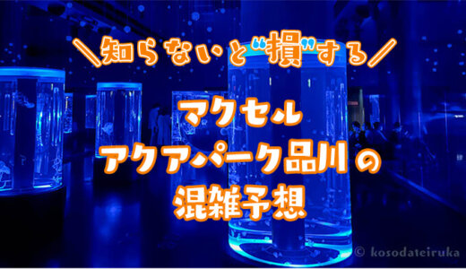 【2025年】アクアパーク品川の混雑予想｜空いてる時間帯や時期を知って水族館の混雑回避する方法