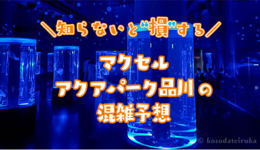 【2024年】マクセルアクアパーク品川の混雑予想｜空いてる時間帯や時期を知って水族館の混雑回避する方法