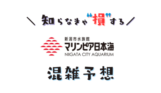 【2024年】新潟市水族館マリンピア日本海の混雑予想｜空いてる時間帯や今日の混み具合を知って混雑回避する方法
