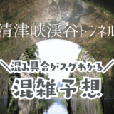 清津峡渓谷トンネルの混み具合