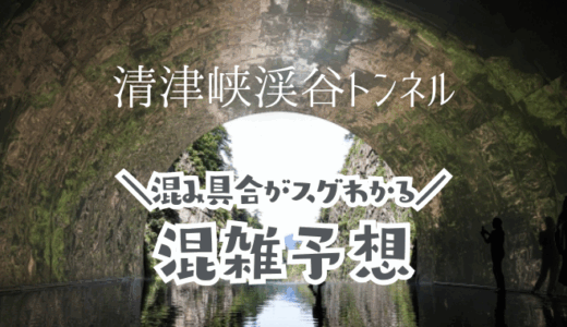 清津峡渓谷トンネルの混み具合