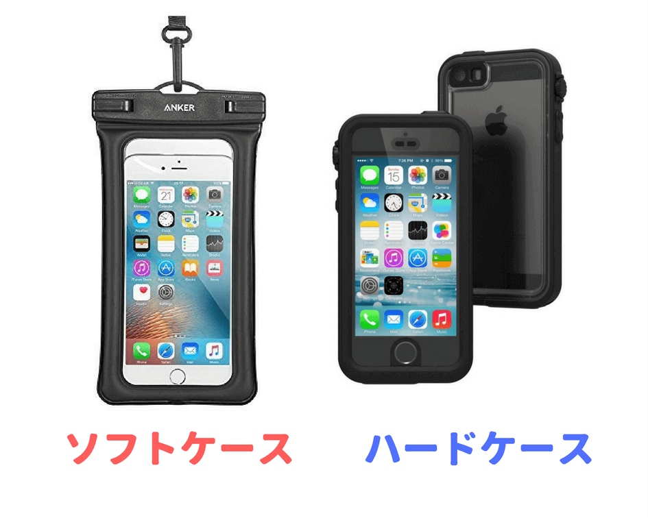 タイプ別iPhoneの防水ケース